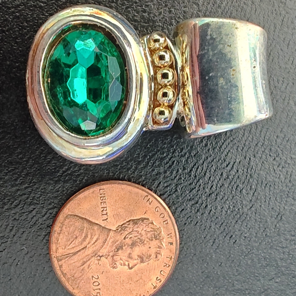 Possibly Lab-grown Emerald Pendant